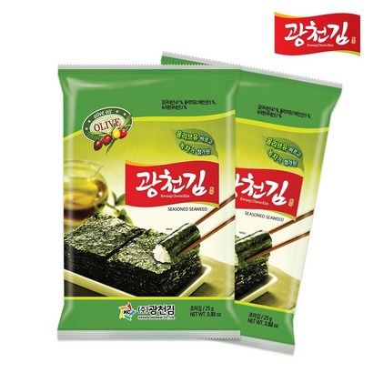 광천김 올리브 녹차 전장김
