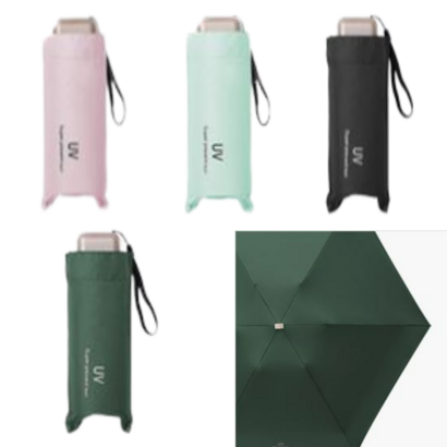 아이원 UV 자외선차단 초경량 5단 접이식 미니 양우산 양산