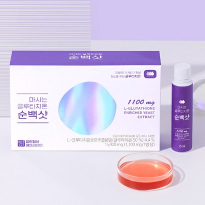 순백샷 고함량 글루타치온 고순도 액상 피부 영양제 장인정신에브리데이