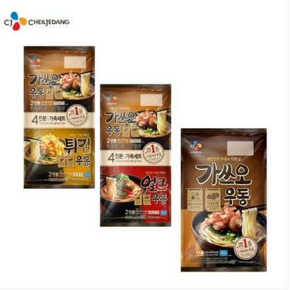 CJ 가쓰오우동 8인분얼큰우동 2인분튀김우동 2인분 리뷰후기