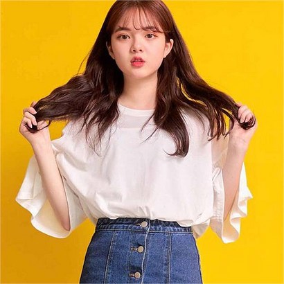 반에이크 여성용 소매퍼프 반팔티 리뷰후기