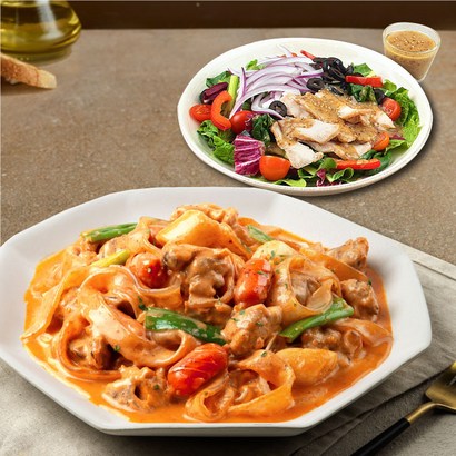 애슐리 로제 찜닭 2인분 스페셜 샐러드 리뷰후기