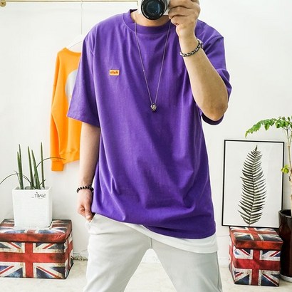 코디캡틴 크게크게 루즈핏 오버핏 무지티 빅사이즈반팔 리뷰후기