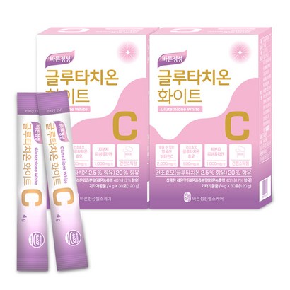 바른정성 글루타치온 화이트 30포 2개월분