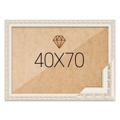 보석십자수액자 40x70 고급형 매트화이트