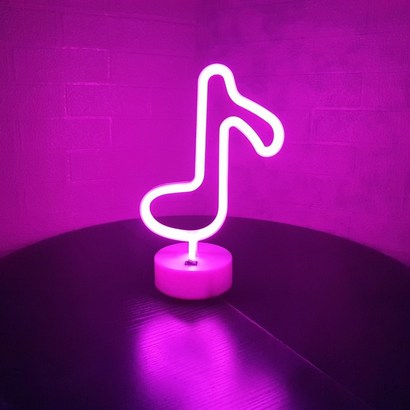 LED 네온사인 인테리어 무드등 테이블 램프 음표 리뷰후기