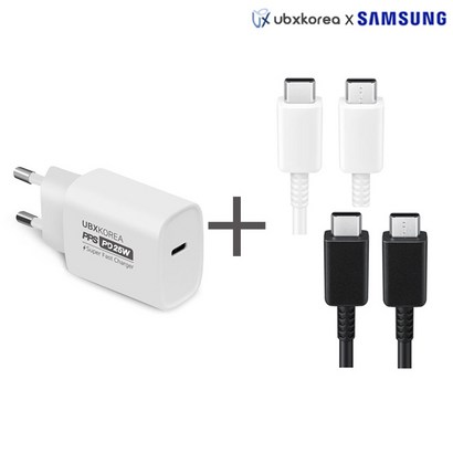 UBX 25W PD PPS 초고속 충전기삼성 전용 C to C 고속 충전 케이블 리뷰후기