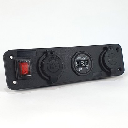 매립형 시거잭 usb 볼트미터 차량용