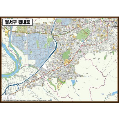 대구광역시 달서구 지도 대형 X 리뷰후기