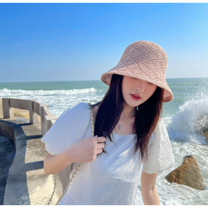 보슈 여성 벙거지 여름 자외선차단 모자 버킷햇 챙모자 등산모자 3-6