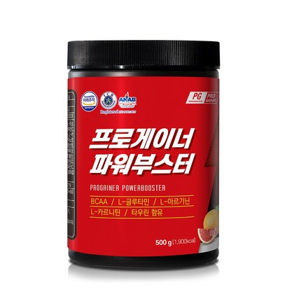 프로게이너 파워부스터 자몽맛 에너지보충제