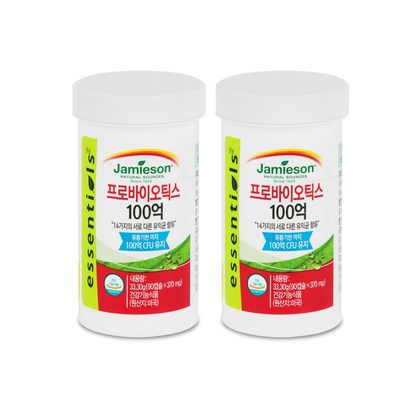 자미에슨 프로바이오틱스90캡슐x 2병 robiotics 1일 1캡슐 섭취로 유산균 100억마리를 섭취