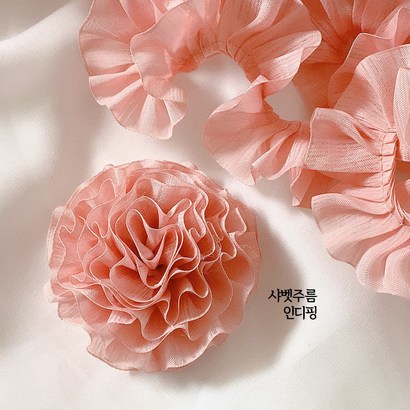 완두콩프린세스 꽃만들기 샤벳꽃주름 리본 카네이션리본 공예 DIY 리본공예 카네이션만들기 카네이션 리본끈