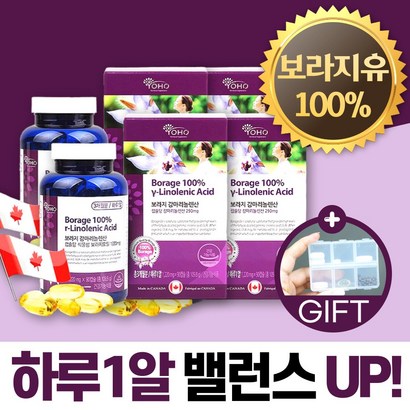 식약처인증 캐나다산 보라지유 감마리놀렌산 식물성 보라지오일 감마리놀레산 보라지 꽃 종자유 A 30대 40대 50대 60대 우먼 중년 여성 여자 영양제 추천 리뷰 후기