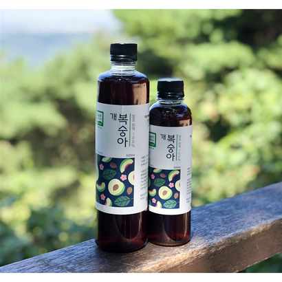 김순식 무농약 개복숭아로 만든 5년 천연발효 개복숭아 청 원액 복숭아즙 효소 발효액 액기스