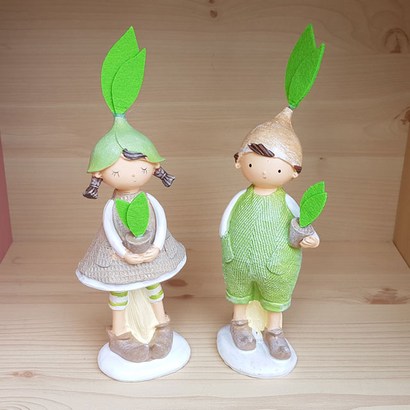 하나샵 1836AB 새싹 요정 커플 인형장식품 2P세트 선반장식인형 리뷰후기