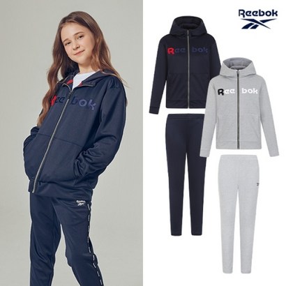 리복 REEBOK 리복키즈 주니어 로고포인트 후드집업/조거팬츠 2종세트 리뷰후기