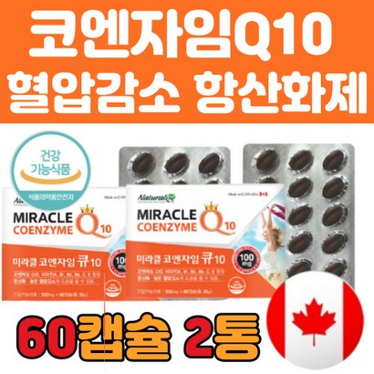 혈압 영양제 식약처인증 혈행 개선제 코큐텐 유비퀴논 유비퀴놀 항산화 임신 준비 60 70대 부모님 보조 권장량 홈쇼핑 선물 추천 최대 권장량 함량 하루한 알