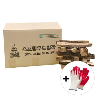 스프링우드 두 번 건조한 마른 참나무 장작 캠핑 바베큐 불멍 백패킹 미니장작