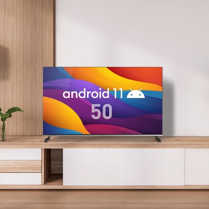 프리즘 50인치 안드로이드11 스마트 UHDTV 바이런 ABC 크롬캐스트 블루투스51지원
