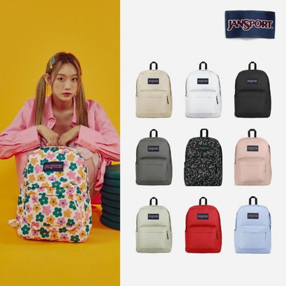 잔스포츠 슈퍼브레이크 백 가방 화이트 블랙