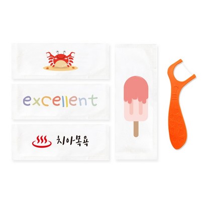 엠에스기본 디자인 유아용 치실 100개입/KC인증/개별포장치실