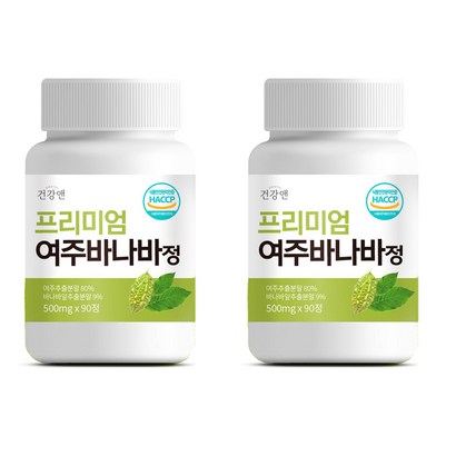 건강앤 여주 바나바 돼지감자 셀렌 함유 3개월분 90정
