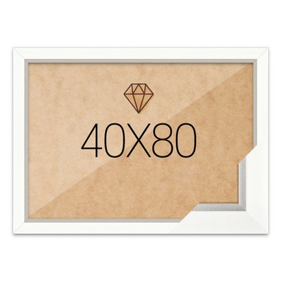 보석십자수액자 40x80 고급형 모던화이트