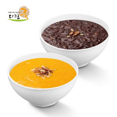 다림죽 시원하게 먹으면 더 맛있는 단박&단팥죽set