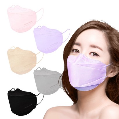 순풍 비비드 마스크 5가지색상 중형 대형 30매 컬러마스크 리뷰후기