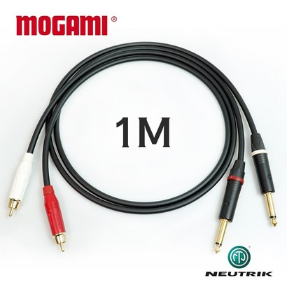 모가미 OAI 2524 RCA 55 뉴트릭 금도금 스테레오 케이블