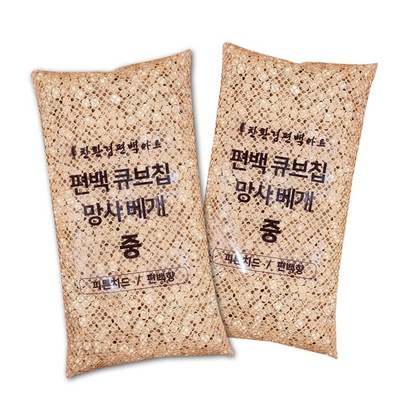 친환경편백아트 편백 큐브칩 망사베개 중 리뷰 후기