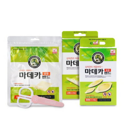동국제약 마데카 습윤밴드 혼합형6매 스팟형42매 잘라쓰는타입 3매 안전가위 리뷰후기