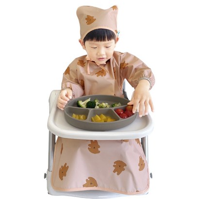 아이주 턱받이 앞치마형 긴팔