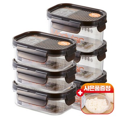 락앤락 비스프리 모듈러 밀폐용기 6종세트전자렌지반찬통 - 냉장고냉동실정리 플라스틱소분통 레인지
