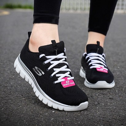 Skechers 여성 신발 경량 운동화 EVA 충격 흡수 운동화 12615 리뷰후기