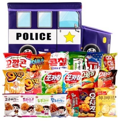 경찰차 간식박스 소확행