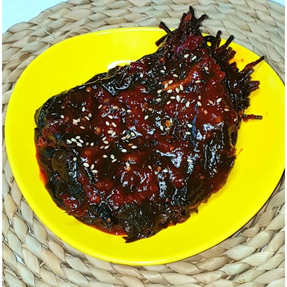 국산 양념깻잎장아찌