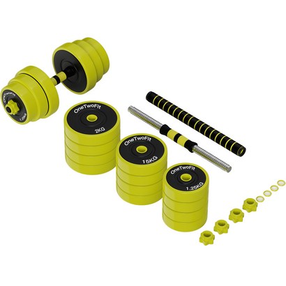 OneTwoFit 무게조절 아령세트 조립식덤벨 가정용아령 홈트레이닝 바벨세트