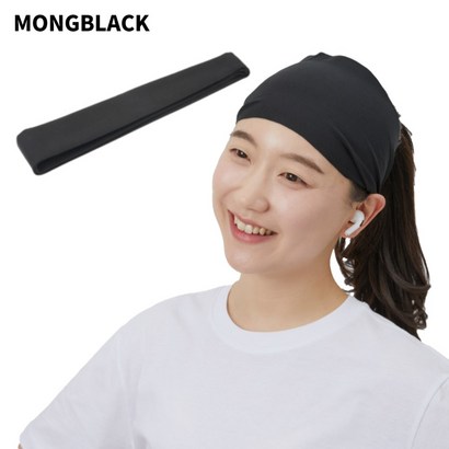 몽블랙 스포츠 쿨 헤어밴드 땀흡수 머리띠 테니스 ST5