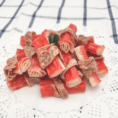 개밥바라기 강아지 수제간식 무염 맛살 오리 말이 리뷰후기