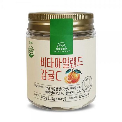 무설탕 비타아일랜드80정 감귤C 입덧캔디 초기임산부선물