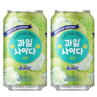 썬키스트 과일사이다 멜론 x24캔 리뷰후기