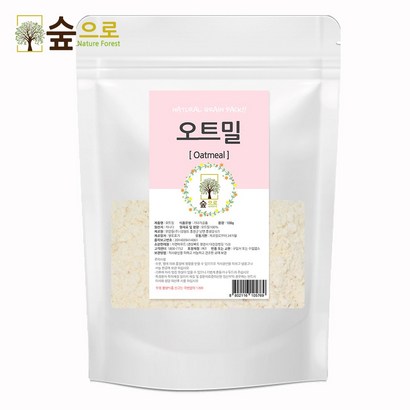 숲으로허브 천연곡물 오트밀가루
