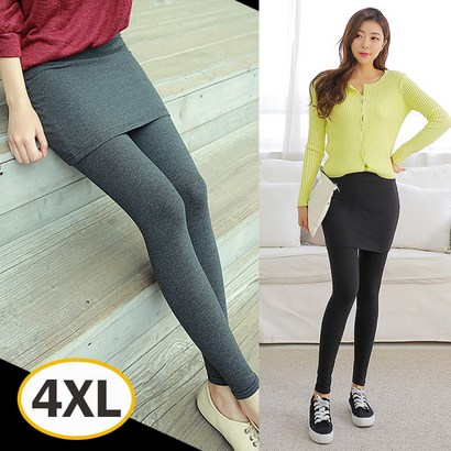 제이피플 여성용 4부사방스판치렝스 밴딩 치마 레깅스 면 코튼 치렝스 빅사이즈 리뷰 후기