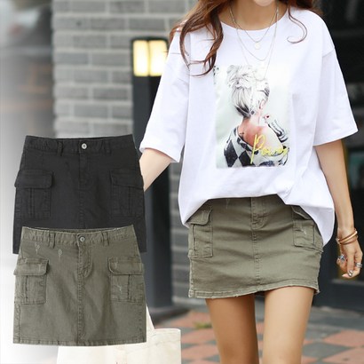 Hearts rice 나크21 포켓 데일리 컷팅 카고 치마바지 스커트 SL NK03-P-9 리뷰후기