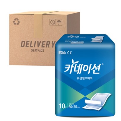 카네이션 위생매트 깔개매트 10매x 박스