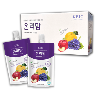 온리맘 주스 입덧 출산준비용품 간식 모유수유 임산부선물 출산후 임산부전용 철분 엽산 비타민등 필수 영양소 임산부 및 산후조리 영양보급용 식이섬유 HACC