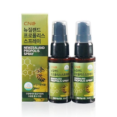 CNC 내추럴 뉴질랜드 프로폴리스 스프레이 / 플라보노이드 마누카꿀 페퍼민트