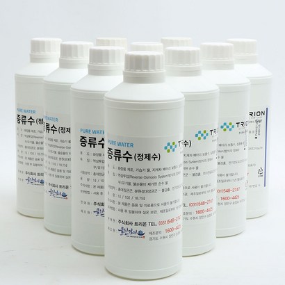 3차증류수 증류수 정제수 지게차 가습기 물 1L 리뷰후기